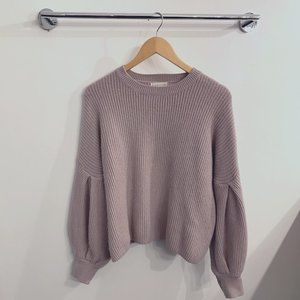 MADEWELL Apricot balloon sleeve sweater